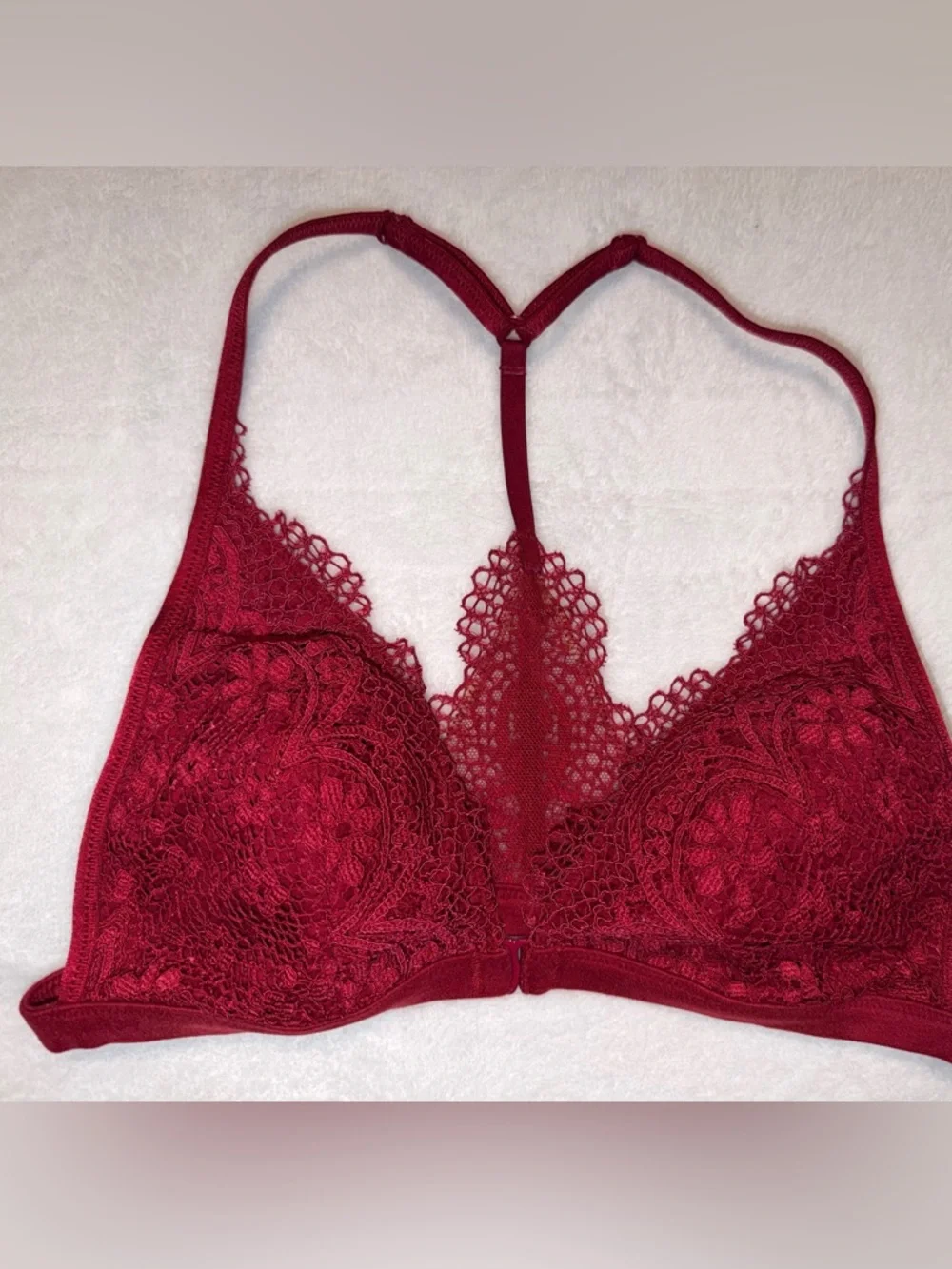 Victoria's Secret Body by Victoria Lace Bralette Set Front-Close Racerback Small